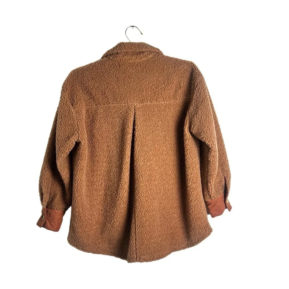 TALULAH Camel Sherpa Jacket Size S